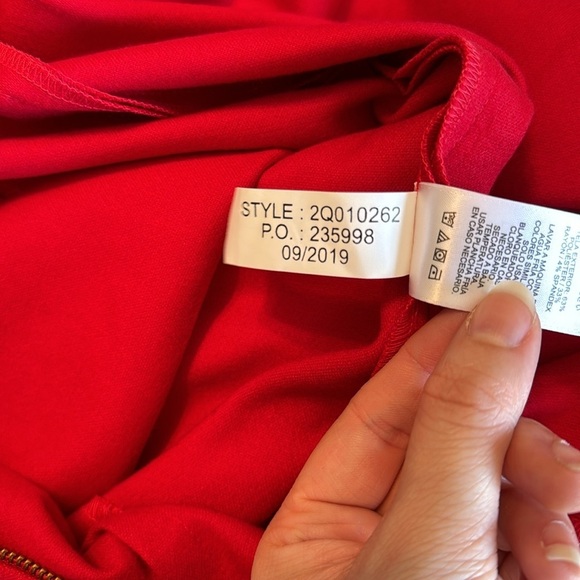 Vineyard Vines red ruffle flutter sleeve a-line sheath dress sz 8 - Picture 15 of 15